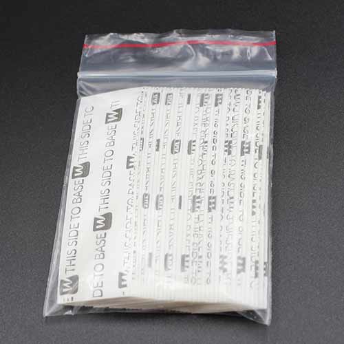 THIS SIDE TO BASE TAPE STRAIGHT STRIPS - 1" x 3" STRAIGHT STRIPS 36PCs/bag (2,5cm X 7,5cm) (36τμχ)